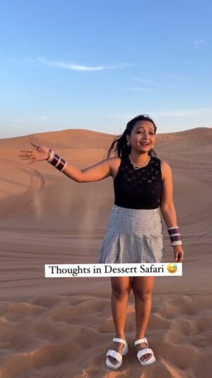 monalisha ghosh Instagram - Dubai ka desert Safari 😅
Tag your friends✅
#funny #comedy #reelkarofeelkaro #reetitfeelit #instagram #instareel