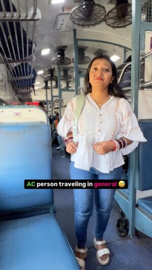 monalisha ghosh Instagram - Travelling in general 😜
Tag that friend ✅
#funny #comedy #viral #trending #train #reels #reelitfeelit
