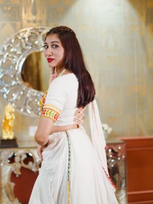 netri nisarg trivedi Instagram - हंस वाला सफेद 
For an event managed by @fatctalents 
Wearing @ethnira 
Managed (outfit) by @karmaentertainment_ 
Jewellery @alagbypriyanka 
Hair and Location @sm_studio_salon 
Photography: @ignited.view