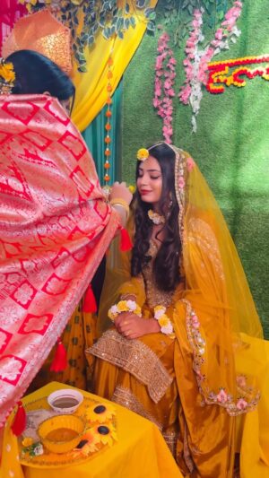 sakina khan Instagram - Haldi 💛
.
#haldi #shadi #sadireels #reels