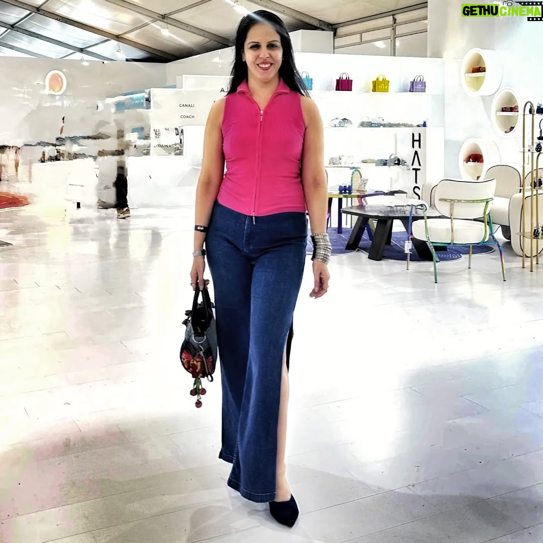 tania suri - 3 Likes - Posting this simple look coz @mohit89wadhwa is somehow convinced this is my @barbie look.. well at times simple is better 😁 What do you think? 

Had a great time at the @ajioluxe's @llwindia listening to some great performances, checking out cool brands and having great food and conversation with my mad peeps Kanisha and Mohit 

📷- @kanishamalhotraofficial 

(Ajio luxe, jio world garden, fashion, Barbie, pink)