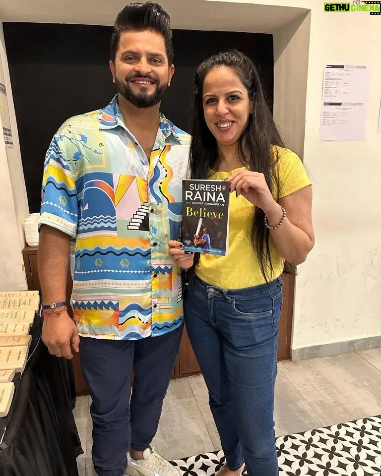 tania suri - 3 Likes - When i finally got my signed copy of @sureshraina3's book from the man himself 😀 

Big thanks to him and @thisisrrg 🤗 

#believe #book #sureshraina #throwback #ipl2023