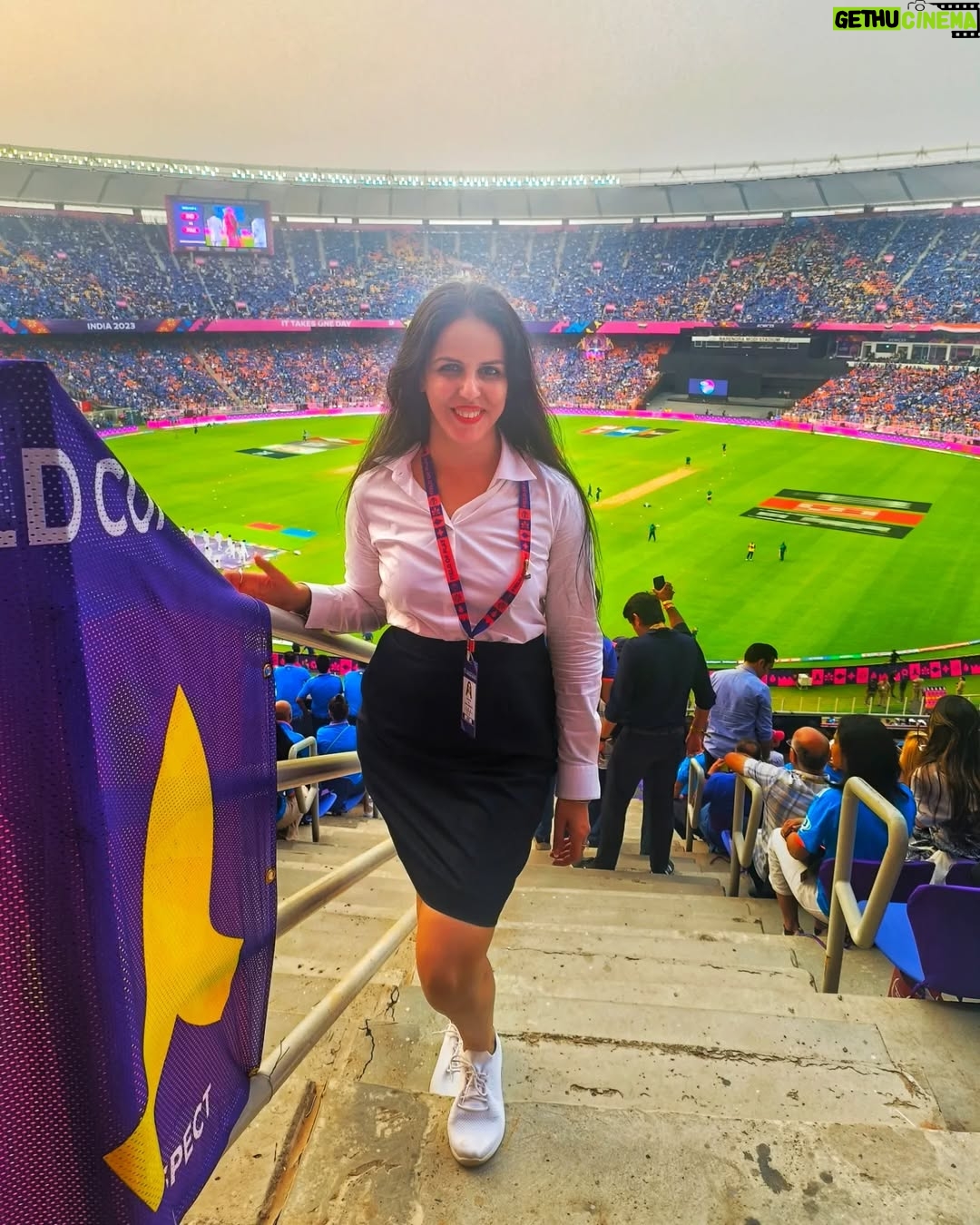 tania suri - 3 Likes - IndvsPak.. Bucket list check ✅

In all my years of working in events and sports I had never seen an #indvspak game live.. I finally did and at the biggest cricket stadium in the world 

Super blessed and thankful to everything that is and everything that is to come 

📷- @karenjfordie

#cwc2023 #cwc23 #cricketworldcup #ahmedabad #fortheloveofcricket #blessed #surreal