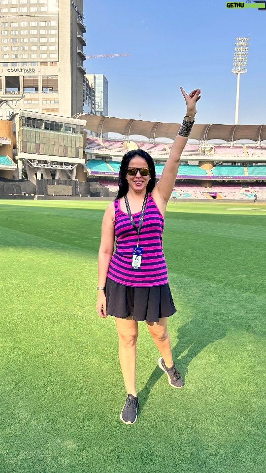 tania suri - 3 Likes - This might be a day late but I am so happy we shot this.. @imlt20official is officially on and India Masters won the first game.. 

Spot the Masters as they practice at the stadium

Forever thankful to have @_.joshua.__ always pushing me to do content and then even shooting and editing it for me 

#blessed #thebaapsofcricket #imlt20 #internationalmastersleague #vlog #cricket