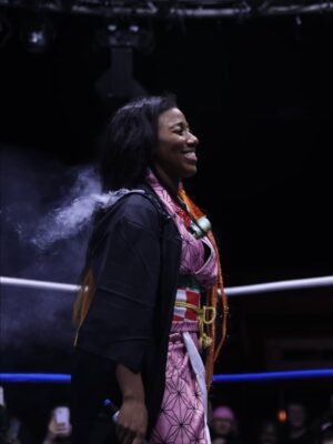 Adrienne Palmer Instagram - My Halloween costume from #MPXWRTW2
at @mpxwrestling 
Nezuko from Demon Slayer: Smoking in the Sun. 
@crunchyroll 
Photo by: @tsualumni07