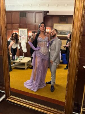 Aja Instagram - Name a better mother   son DUO 🤭💖 @shortdarius 

Giving you Espeon Inspired for the GLAAD 40th year anniversary celebration ✨

👗 @daniel_mindiola 
💎 @reikolyn 
💇🏽‍♀️ @omgeewigs 

✨ more stuff to come! ✨🙈