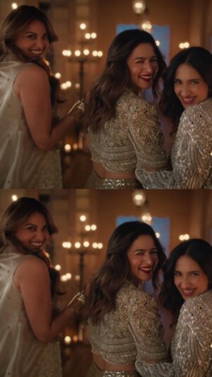 Akansha Ranjan Kapoor Instagram - This Diwali, we celebrate the light that lives within every woman. ✨

@aliaabhatt, @akansharanjankapoor and @anushkaranjan who grew up together, reflect the spirit of Diwali. It’s not just a celebration of lights around us, but of the light that shines from within. Because Diwali shines where you shine. 💫

#HumSabMeinHaiDiwali #LOrealParisIndia #WorthIt #LOrealParismakeup