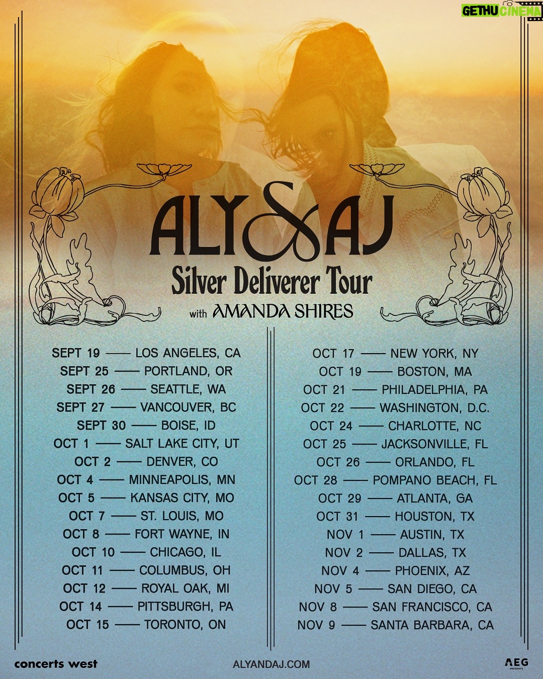 Aly Michalka - 15.5K Likes - Counting down the days until we hit the road in September! Our friends @iheartradio are giving you another chance at early access to presale tickets ahead of the public on sale next Friday. All you have to do is download the free iHeartRadio app and search Aly & AJ for an exclusive code……..LOVE YOU 🫶