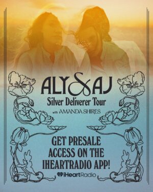 Aly Michalka Instagram - Counting down the days until we hit the road in September! Our friends @iheartradio are giving you another chance at early access to presale tickets ahead of the public on sale next Friday. All you have to do is download the free iHeartRadio app and search Aly & AJ for an exclusive code……..LOVE YOU 🫶