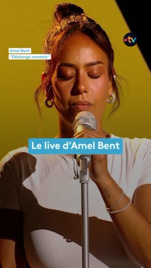 Amel Bent Instagram - 🎤 @amelbent interprète « Décharge Mentale » sur le plateau de #20h30ledimanche 

💿 Morceau tiré de son 8e album studio « Minuit une » 

📺 L’intégralité de l’émission est disponible sur @france.tv 

#live #livemusic #musique #amelbent #laurentdelahousse #francetv #france2 #tv #show