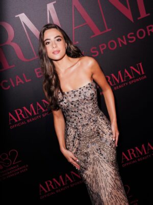 Andria Tayeh Instagram - Honored to celebrate cinema at the Venice Film Festival with my @armanibeauty family🤍✨

#armaniprivehautecouturefragrance #ArmaniMakeup #Venezia82