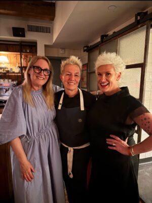 Anne Burrell Instagram - A delicious and delightful evening last night @sohohouse for @cheffalkner ‘s “One Night Only” dinner. SUUUUUUPER yummy with a great group of people. Thank you Chef for the invite and deliciousness!! #theclaxtons #ilovewhatido #luckygirl