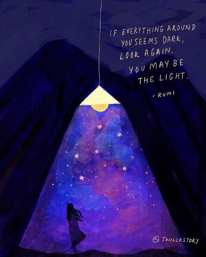 Arianna Huffington Instagram - The answer is often right in front of us — or rather, within us. 💡

🎨: @twillostory