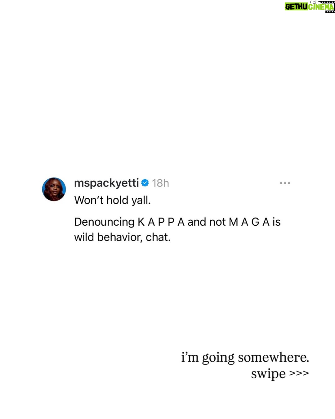 Brittany Packnett - 11K Likes - i may tell you a joke, but if you swipe you see I’ll never tell you a lie.

and i brought receipts. 

I promise y’all im not trying to stay on one person/genre/folks’ heads. I promise you I’m telling y’all what He told me to say. And I’m not the only one saying it. 

Our spiritual and communal fortification is ESSENTIAL to our survival, *especially* now!

If you are looking for a church home that understands the just theology of a true and living Christ and does not worship at the altar of white supremacy and a Christian nationalism, see: 

DMV: @mtennonbaptist & @iamdelmancoates 
Chicago: @otismossiii & @trinitychgo 
Dallas: @fhunscripted & @friendshipwest 
NYC & LA: @mikewalrond & @fcbcnyc 
ATL: @neichelleg & @spelmansisterschapel
Houston: @wheeleravenuebc 
ATL: @jamalhbryant & @newbirthmbc 
DMV: @pastorhjw & @alfredstreetbc 
DMV: @metropolitanamec 
Upstate NY: @sellisonjones & @starbethbc 
Baltimore: @melechthomas & @paynememorial 
NYC: @greentherev & @greaterallencathedral 
ATL: @drkiaconerway & @wemakewells 

And list yours in the comments!!! 

I love y’all. Let’s go get free.
