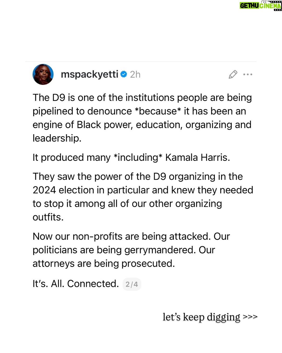 Brittany Packnett - 11K Likes - i may tell you a joke, but if you swipe you see I’ll never tell you a lie.

and i brought receipts. 

I promise y’all im not trying to stay on one person/genre/folks’ heads. I promise you I’m telling y’all what He told me to say. And I’m not the only one saying it. 

Our spiritual and communal fortification is ESSENTIAL to our survival, *especially* now!

If you are looking for a church home that understands the just theology of a true and living Christ and does not worship at the altar of white supremacy and a Christian nationalism, see: 

DMV: @mtennonbaptist & @iamdelmancoates 
Chicago: @otismossiii & @trinitychgo 
Dallas: @fhunscripted & @friendshipwest 
NYC & LA: @mikewalrond & @fcbcnyc 
ATL: @neichelleg & @spelmansisterschapel
Houston: @wheeleravenuebc 
ATL: @jamalhbryant & @newbirthmbc 
DMV: @pastorhjw & @alfredstreetbc 
DMV: @metropolitanamec 
Upstate NY: @sellisonjones & @starbethbc 
Baltimore: @melechthomas & @paynememorial 
NYC: @greentherev & @greaterallencathedral 
ATL: @drkiaconerway & @wemakewells 

And list yours in the comments!!! 

I love y’all. Let’s go get free.
