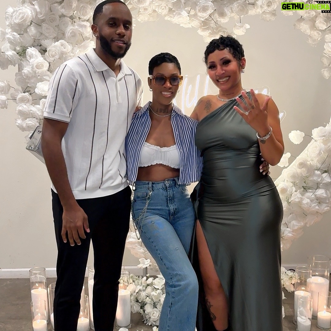 Brittney Bee Starr Williams - 10K Likes - Just want to say thank you for all the love the comments , my friends, my family ☺️☺️ I’m still in shock ❤️❤️💍💍 #engaged  shop @eleven22_online