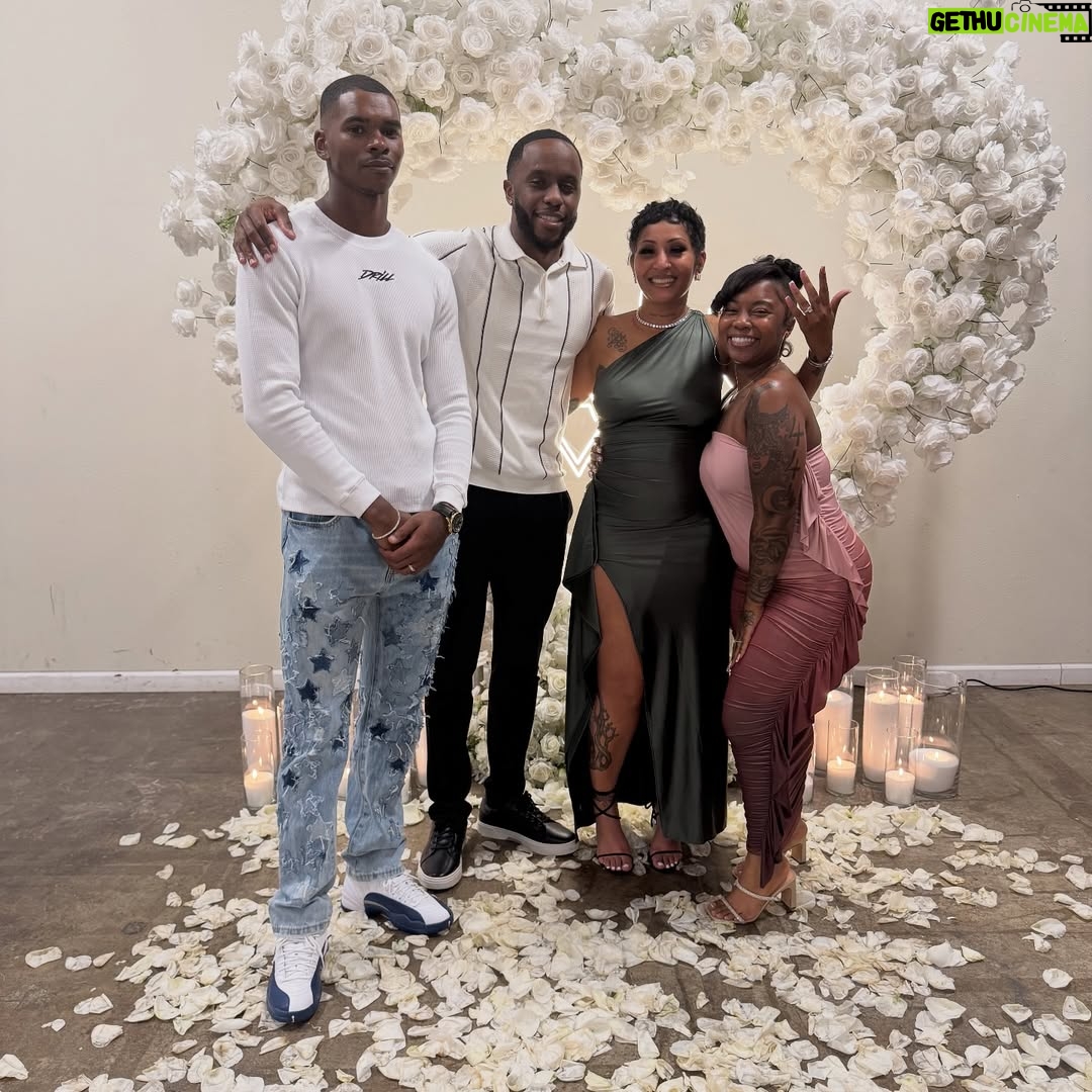 Brittney Bee Starr Williams - 10K Likes - Just want to say thank you for all the love the comments , my friends, my family ☺️☺️ I’m still in shock ❤️❤️💍💍 #engaged  shop @eleven22_online