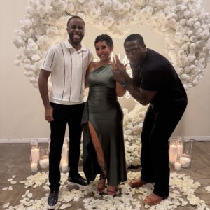 Brittney Bee Starr Williams Instagram - Just want to say thank you for all the love the comments , my friends, my family ☺️☺️ I’m still in shock ❤️❤️💍💍 #engaged  shop @eleven22_online