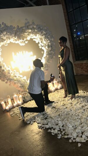 Brittney Bee Starr Williams Instagram - I’m speechless still 🥹 First i want to say thank you God, you been soooo good to me ! God thank you for allowing me to see this chapter in my life, thank you for helping me keep the faith still after so many failed relationships ! Those past relationships prepared me for you ! God knew what i needed so he sent you in my life ❤️ You came in my life and made me a better woman , brought me even closer to God, accepted my girls , showed me how a MAN suppose a woman ! You never switched up ! U came in this relationship and knew what you wanted and been applying pressure since ! I love you so much !! Thank you all who was invited and stop what you were doing just to be there for this moment 💪🏽 all my friends and family yall showed out ❤️ also mom thank u for helping my FIANCÉ 🤣🥰🥰🥰🥰🥰‼️ #imgettingmarried #engagement #fiance💍 @eleven22_online