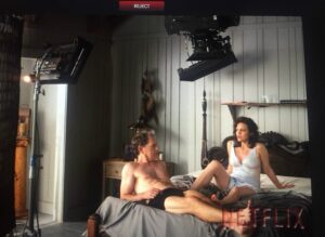 Carla Gugino Instagram - In honor of Halloween weekend, some BTS Gerald's Game throwbacks. 1. The great @officialbrucegreenwood and me on the bed that we basically spent 4 weeks straight on. 😂
2. The wonderful @chiaraaurelia and me finding some levity in the midst of a very intense (and gratifying) scene in the film. 3. Just another day at the office...
This film stands as a reminder to all of you who want to tell stories-when they say something is unmakeable or unadaptable (as was the case with this.) If you see it, it's possible. Go do it!
So glad @flanaganfilm brought this complex and deeply emotional @stephenking story to the screen. He and #michaelfimognari 🎥 found cinema inside the head of a woman uncovering the dark corners of her past in order to break free.
#geraldsgame
Happy #halloween Peeps! 🎃♥️