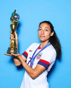 Christen Press Instagram - 🇺🇸 155 Appearances
🥅 64 Goals
⚽️ 43 Assists
🏆 2x @fifawomensworldcup Champion
✨ 1 Iconic Career

Christen Press has announced her retirement from professional soccer following the conclusion of @weareangelcity’s 2025 season.