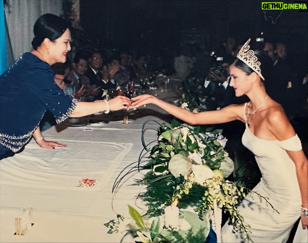Cindy Sirinya Bishop - 26.7K Likes - It has been the honor of my lifetime to have served Her Majesty Queen Sirikit, The Queen Mother — a woman of unparalleled grace, vision, and devotion to her people. 

Her Majesty’s love for Thai silk not only revived a treasured national art form but also restored livelihoods, pride, and purpose to thousands of Thai families across the country. In 1976, she established the SUPPORT Foundation to provide supplementary occupations for farmers facing unstable incomes due to changing rainfall and climate conditions. By encouraging traditional craftsmanship and local wisdom, she  helped transform humble village weaving into a globally celebrated craft ~ instilling hope in communities that continue to thrive to this day.

One of my fondest memories was modeling the exquisite creations of Thailand’s top designers for Her Majesty’s fashion showcases. I’ll never forget walking the runway outdoors, where the very villagers who wove the silk I was wearing watched with pride and delight. It was a beautiful full-circle moment to witness their craftsmanship being celebrated on a stage that honored them in return.

Her Majesty’s elegance, compassion, and radiant smile touched the hearts of everyone who had the privilege to be in her presence. Her legacy continues to shine in every thread of Thai silk — a symbol of artistry, resilience, and love for our people and culture. 💙

#QueenSirikit #ThaiSilk #LegacyOfLove #ThaiCraftsmanship #PrideOfThailand #CulturalHeritage