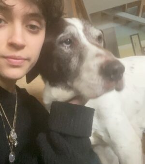 Claire Pommet Instagram - 21.03.10 - 10.07.25 
mon premier amour de chien. 
floppy 💔