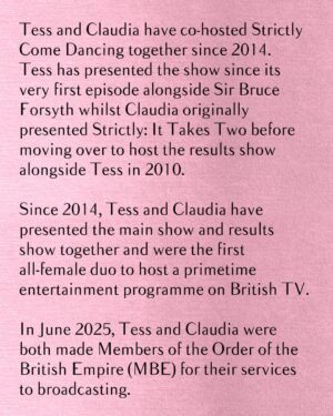 Claudia Winkleman Instagram - Tess and Claudia, you’ll always be our favourite couple ❤️ Thank you for being our incredible hosts. All our love, your #Strictly family ✨