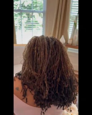 Demetria McKinney Instagram - #HelloItsMe again 😆 Back for another #retie of my #sisterlocs… but this time with a lil #twist — or actually, without one 😂

The first pic is from last month’s session — I’m still a #braidandband #baddie 😉 so the #braidout is usually my end result (and I love it for the fullness and versatility 👏🏾).

BUT this time, Chan went ahead and stretched my #locs after the retie and baby… it felt like a whole silk press 😍🔥 Like I had a 24in #bustdown!!! Lemme quit!😆 

Sometimes you don’t realize how much your #hair has grown until you SEE it — I was sittin’ there like a cartoon character with my eyes poppin’ out 😆😂

Whatcha think?

@myrevair