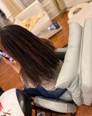 Demetria McKinney Instagram - #HelloItsMe again 😆 Back for another #retie of my #sisterlocs… but this time with a lil #twist — or actually, without one 😂

The first pic is from last month’s session — I’m still a #braidandband #baddie 😉 so the #braidout is usually my end result (and I love it for the fullness and versatility 👏🏾).

BUT this time, Chan went ahead and stretched my #locs after the retie and baby… it felt like a whole silk press 😍🔥 Like I had a 24in #bustdown!!! Lemme quit!😆 

Sometimes you don’t realize how much your #hair has grown until you SEE it — I was sittin’ there like a cartoon character with my eyes poppin’ out 😆😂

Whatcha think?

@myrevair