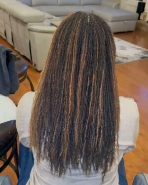 Demetria McKinney Instagram - #HelloItsMe again 😆 Back for another #retie of my #sisterlocs… but this time with a lil #twist — or actually, without one 😂

The first pic is from last month’s session — I’m still a #braidandband #baddie 😉 so the #braidout is usually my end result (and I love it for the fullness and versatility 👏🏾).

BUT this time, Chan went ahead and stretched my #locs after the retie and baby… it felt like a whole silk press 😍🔥 Like I had a 24in #bustdown!!! Lemme quit!😆 

Sometimes you don’t realize how much your #hair has grown until you SEE it — I was sittin’ there like a cartoon character with my eyes poppin’ out 😆😂

Whatcha think?

@myrevair