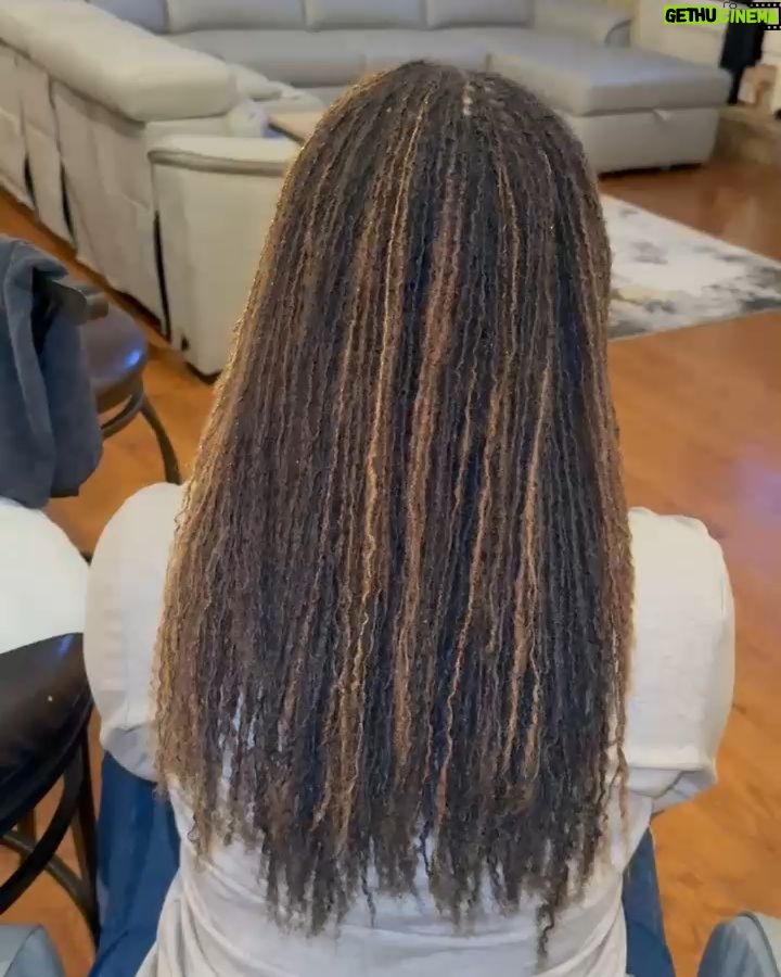 Demetria McKinney - 7.7K Likes - #HelloItsMe again 😆 Back for another #retie of my #sisterlocs… but this time with a lil #twist — or actually, without one 😂

The first pic is from last month’s session — I’m still a #braidandband #baddie 😉 so the #braidout is usually my end result (and I love it for the fullness and versatility 👏🏾).

BUT this time, Chan went ahead and stretched my #locs after the retie and baby… it felt like a whole silk press 😍🔥 Like I had a 24in #bustdown!!! Lemme quit!😆 

Sometimes you don’t realize how much your #hair has grown until you SEE it — I was sittin’ there like a cartoon character with my eyes poppin’ out 😆😂

Whatcha think?

@myrevair