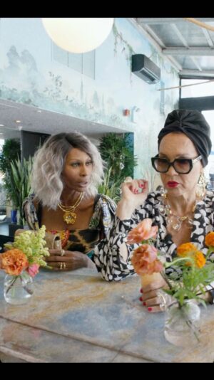 Dominique Jackson Instagram - UES legend, Margeaux Goldrich had decided to meet up with her old roommate…Diane. Margeaux is already feeling overwhelmed by her, and trying to navigate the conversation. Apparently Diane is hellbent on reawakening Margeaux’s libido, which is not something anyone has discussed in quite awhile.