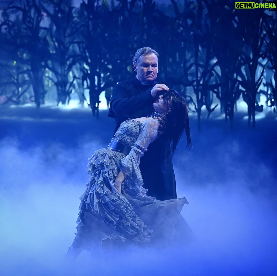 Emma Slater - 46.8K Likes - Andy and Emma blessed us with a classic #HalloweenNight Paso Doble that was a symphony for our ears and masterpiece for our eyes 😈🙏 #DWTS