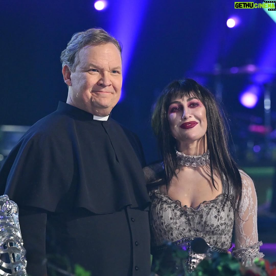 Emma Slater - 46.8K Likes - Andy and Emma blessed us with a classic #HalloweenNight Paso Doble that was a symphony for our ears and masterpiece for our eyes 😈🙏 #DWTS