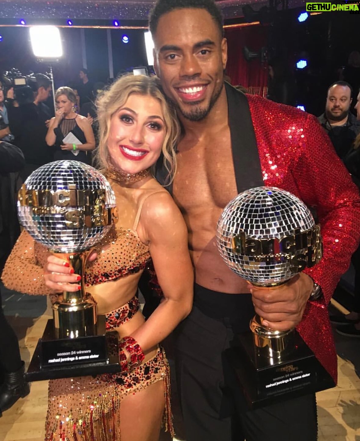 Emma Slater - 56.7K Likes - It’s the 20th anniversary of @dancingwiththestars today. 20 years old! The little ballroom dancing show that has touched so many peoples lives and had definitely changed mine!! Shaped my life actually! 

I have had 16 celebrity dance partners on the show, never did I ever think I would be this fortunate. I’ve been lucky enough to call the ballroom home. Couldn’t fit all the memories in one post so for now here’s just a few. 

So grateful for this show! Happy 20 years #DWTS!!!