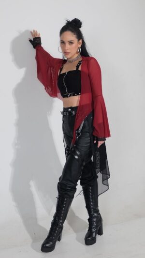 Empress Schuck Instagram - #𝙎𝙩𝙮𝙡𝙚𝙙𝙗𝙮𝙅𝙚𝙢𝙎𝙩𝙖𝘼𝙣𝙖 @itsempressita for her fierce #SB19 "Dam" dance video shoot —she really loved this look!❣️🫶🥰 

Reel Videographer: @bface_reels 
Designer & Stylist: @jemstaana 
Assisted by: @clang_servancia 
Make-up: @markfernandezmakeup 
Hair: @hairbydarlyn 
Official Videographer: @jester.andrei