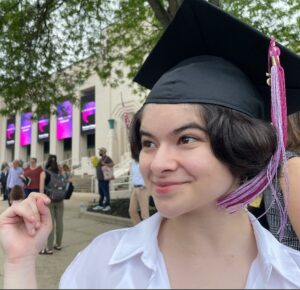 Gabriella Pizzolo Instagram - a tassel and a hassle walked into a bar and left Summa Cum Laude with a Bachelor’s degree, aka: a life-changing experience I will never forget and a permanent place in my heart for the class of 2025!!