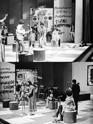 Gal Costa Instagram - Há 57 anos, no dia 28 de outubro de 1968, estreava o programa “Divino, Maravilhoso” na TV Tupi, um dos marcos do Tropicalismo. 

”Divino Maravilhoso” foi um programa semanal, dirigido por Fernando Faro e Antonio Abujamra, e o novelista Cassiano Gabus Mendes no corte de imagens. Apresentado por @caetanoveloso, @galcosta e @gilbertogil, o programa foi ao ar de outubro a dezembro de 1968. Um programa totalmente anárquico, com cenas antológicas de Caetano Veloso preso em uma jaula comendo bananas ou plantando bananeira e ainda com uma Gal Costa sensual e meio rock n’roll. “Divino Maravilhoso” apresentou nomes de cantores debutantes no cenário brasileiro. 

Em 13 de dezembro, o governo militar decretou o Ato Institucional 5 (AI-5), que dava direito a dissolver o Congresso, prender sem hábeas corpus, cassar mandatos e impor a censura, entre outras tragédias. Com o AI-5 a ditadura endureceu ainda mais. Na antevéspera do Natal “Divino Maravilhoso” foi ao ar pela última vez, mostrando um provocante Caetano Veloso a cantar “Noite Feliz” com uma arma apontada na cabeça. A apresentação irritou aos militares e à família conservadora que sustentava o regime militar, após tirar o programa do ar, a polícia repressiva do governo prendeu, no dia 27 de dezembro, Caetano e Gil. Os cantores só seriam libertados na quarta-feira de Cinzas de 1969, quando são escoltados pela polícia até Salvador, de onde partem para o exílio em Londres. Termina o programa e o próprio Tropicalismo. Para não comprometer os apresentadores, as fitas do programa são totalmente destruídas por seus diretores, ficando apenas registrado na memória de quem o assistiu na época, e muitas fotos. “Divino Maravilhoso” era uma resposta aos bem comportados programas da TV Excelsior: “O Fino da Bossa”, comandado por Elis Regina e Jair Rodrigues, que foi ao ar de 1965 a 1967, e “Jovem Guarda”, comandado por Roberto, Erasmo e Wanderléa, de 1965 a 1969. Com “Divino Maravilhoso” o Brasil assistiu à ascensão e à queda do mais forte movimento musical desde a Bossa Nova, o Tropicalismo.

Fonte: Filmow
Fotos: Acervo Estadão, O Globo, Paulo Salomão, Editora Abril

#GalCosta #EquipeGal #Tropicalia #DivinoMaravilhoso