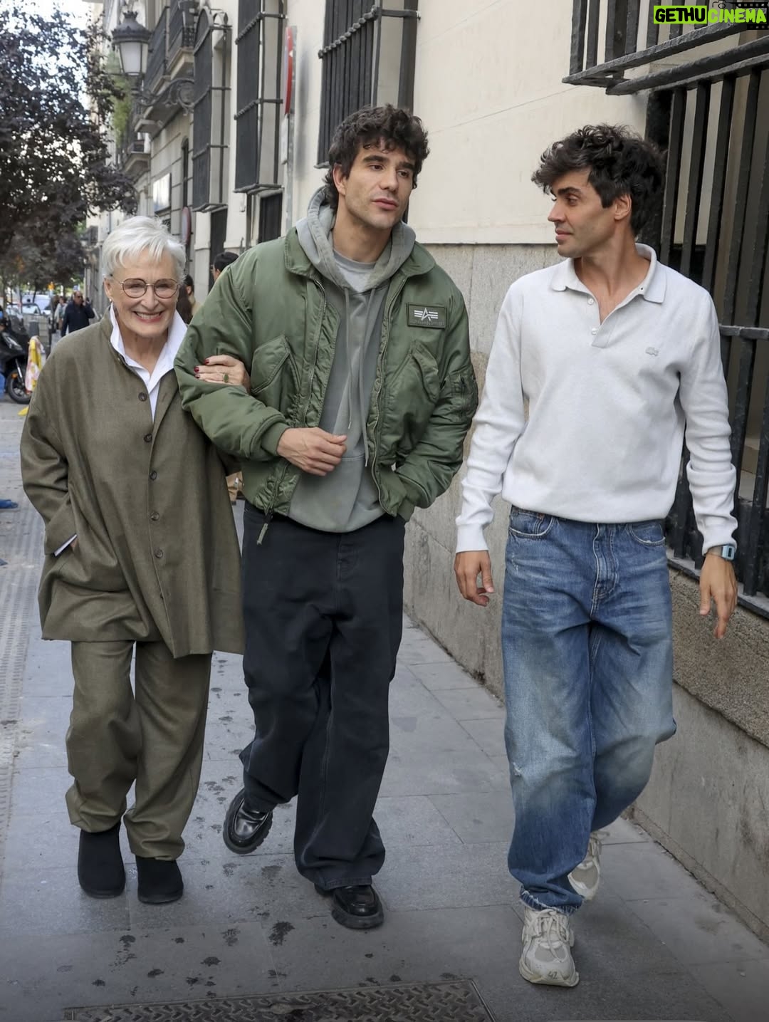 Glenn Close - 36.6K Likes - Walking with my beloved "Los Javis" on a break from filming their incredibly exciting LA BOLA NEGRA. I am honored to have been in their film for two quick days of shooting, and to have had scenes with the wonderful Alana S. Portero (whose amazing book--Bad Habit--I'm now reading) and the wildly gifted Carlos González, in the Ateneo de Madrid, sitting under a portrait of Federico García Lorca. I revel in storytelling and this movie is an inspired story. 
Olé! 
@cf_losjavis_ 
#javiersmbrossi 
#javiercalvo 
#alanasportero 
#carlosgonzalez 
@ateneodemadrid 
#labolanegra