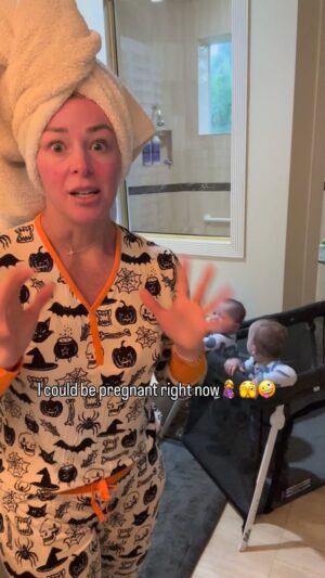 Jamie Otis Instagram - Getting pregnant was not in our plans—but maybe God has other plans?!🤷🏼‍♀️🤰💗

I can’t even believe that I may be pregnant (of course I’d be SO HAPPY and we’d loooove this baby so much!), but the whole body FEAR of having another baby that I have right now is telling me maybe Doug should get that vasectomy after all???

I’ve asked this so many times but I’m asking again bc I’m really struggling …. When did you know your family is complete? Did you genuinely feel done at some point? I really thought after the twins I’d feel “done” but my heart doesn’t FEEL done yet?!🤷🏼‍♀️

But at the same time, I want to be able to spend a lot of quality time with each of my kids and I don’t know how I could find more time for another???

I really believe in signs from God & he’s trying to tell us something….I guess we will find out in a couple weeks exactly what that is.🫣🙏💗