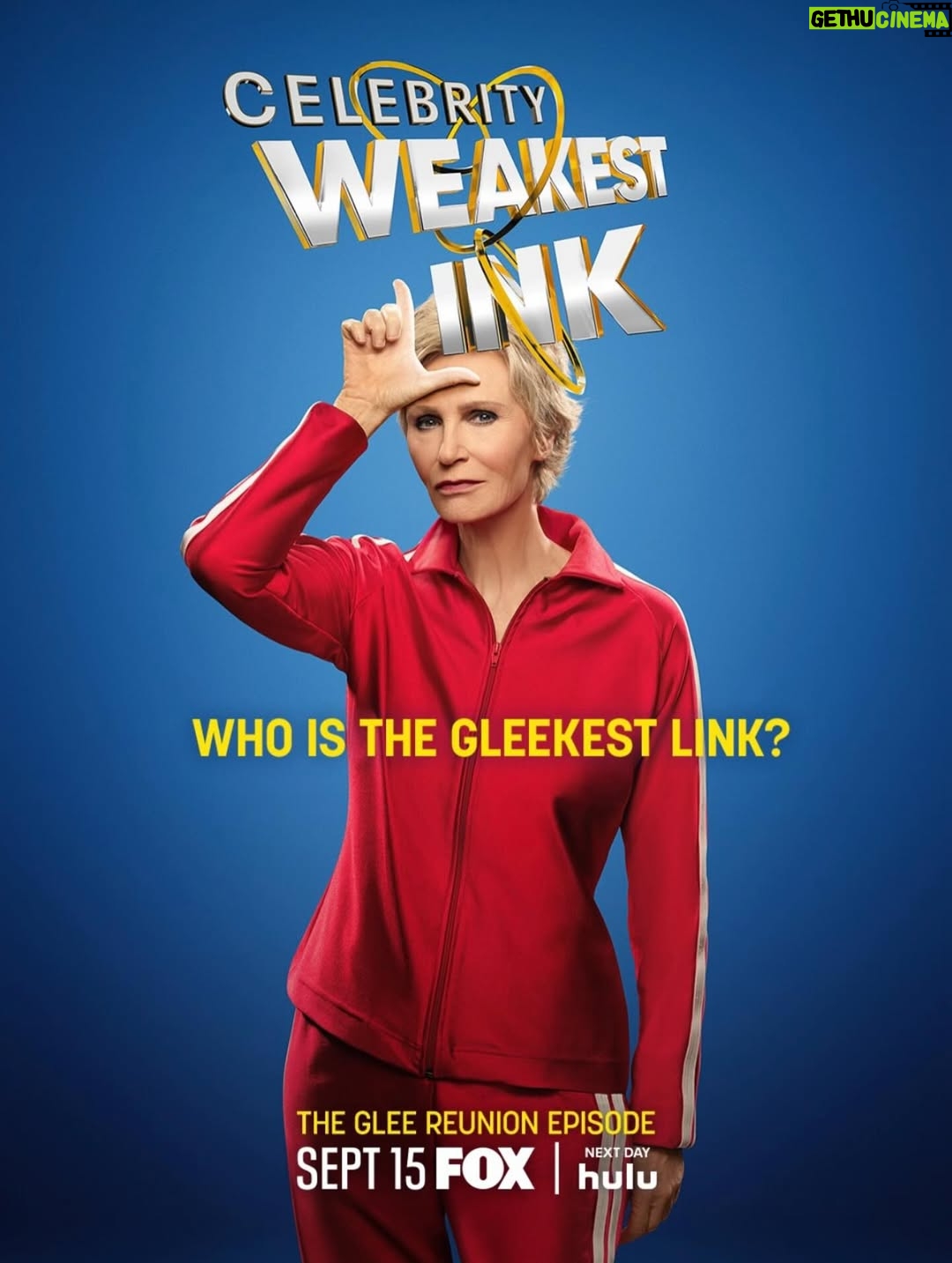 Jane Lynch - 3.4K Likes - Tonight! Monday - Premier! Celebrity Weakest Link - GLEE EDITION @foxtv !