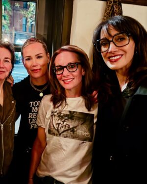 Jennifer Beals Instagram - Once upon a time, I made a T-shirt from a photograph I took. The origin story of the image is dear to my heart. Riding in a car on the way to an L Word premiere @Ilenechaiken told me yet another hardship that Bette and Tina would have to go through. I drew the image in the window condensation almost as a prayer to keep Bette and Tina together. I photographed the image as a remembrancer. 

TWENTY years later I made the image into a tshirt because I needed a black-and-white T-shirt to put under a blazer, but when some of you saw it, you made it clear to me that you wanted it, too. I realized how quickly a community can coalesce over a simple object that expresses love. By popular demand, I am bringing this super soft T-shirt back.

I’m so excited to share this collection with you, created in collaboration with @shopstands and crafted with so much heart. Whether you’re grabbing the beloved tee, hat, or bag for yourself or gifting them to someone you love, I hope you feel the intention in every piece. Thank you for continuing on this wild, crazy-ass journey with me. I can’t wait to see how you wear them. 💫 Link in my profile!

#thelword