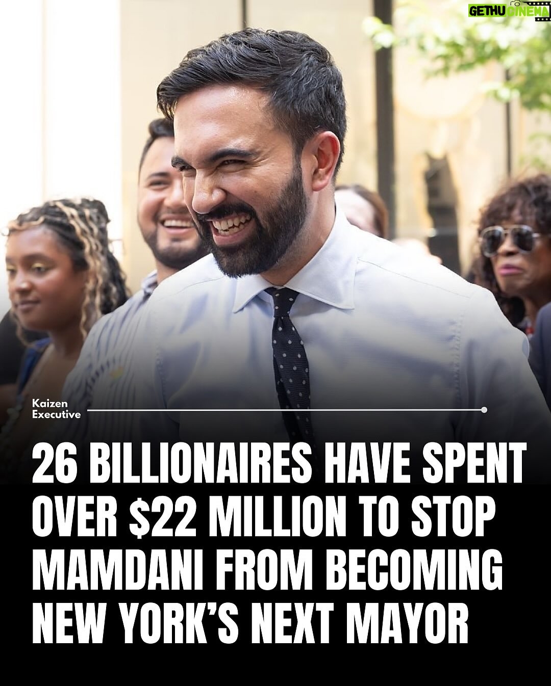 Joy Reid - 16.7K Likes - You will be known by your enemies…
.
Repost from @kaizenexecutive 
•
In the NYC mayoral race, 26 billionaires have donated over $22 million to super PACs opposing Democratic socialist Zohran Mamdani, who leads polls by double digits ahead of November 4.￼ Top donors include Michael Bloomberg ($8.3M), Joe Gebbia ($3M), and Bill Ackman ($1.75M), fearing Mamdani’s rent freezes, tax hikes, and “billionaires shouldn’t exist” stance. ￼Despite the desperation, Mamdani keep it as elite panic over progressive reforms.

Like our contents? Follow @Kaizenexecutive Now! 

source : forbes

#newyork #zohranmamdani #viral