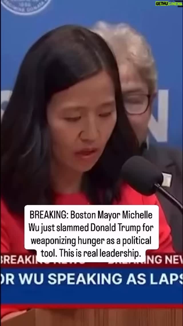Joy Reid - 14.5K Likes - Tell him, madame mayor!
.
Repost from @democraticwinsmedia 
•
BREAKING: Boston Mayor Michelle Wu just slammed Donald Trump for weaponizing hunger as a political tool. This is real leadership.

Follow @democraticwinsmedia and @reallyamericanmedia for more.