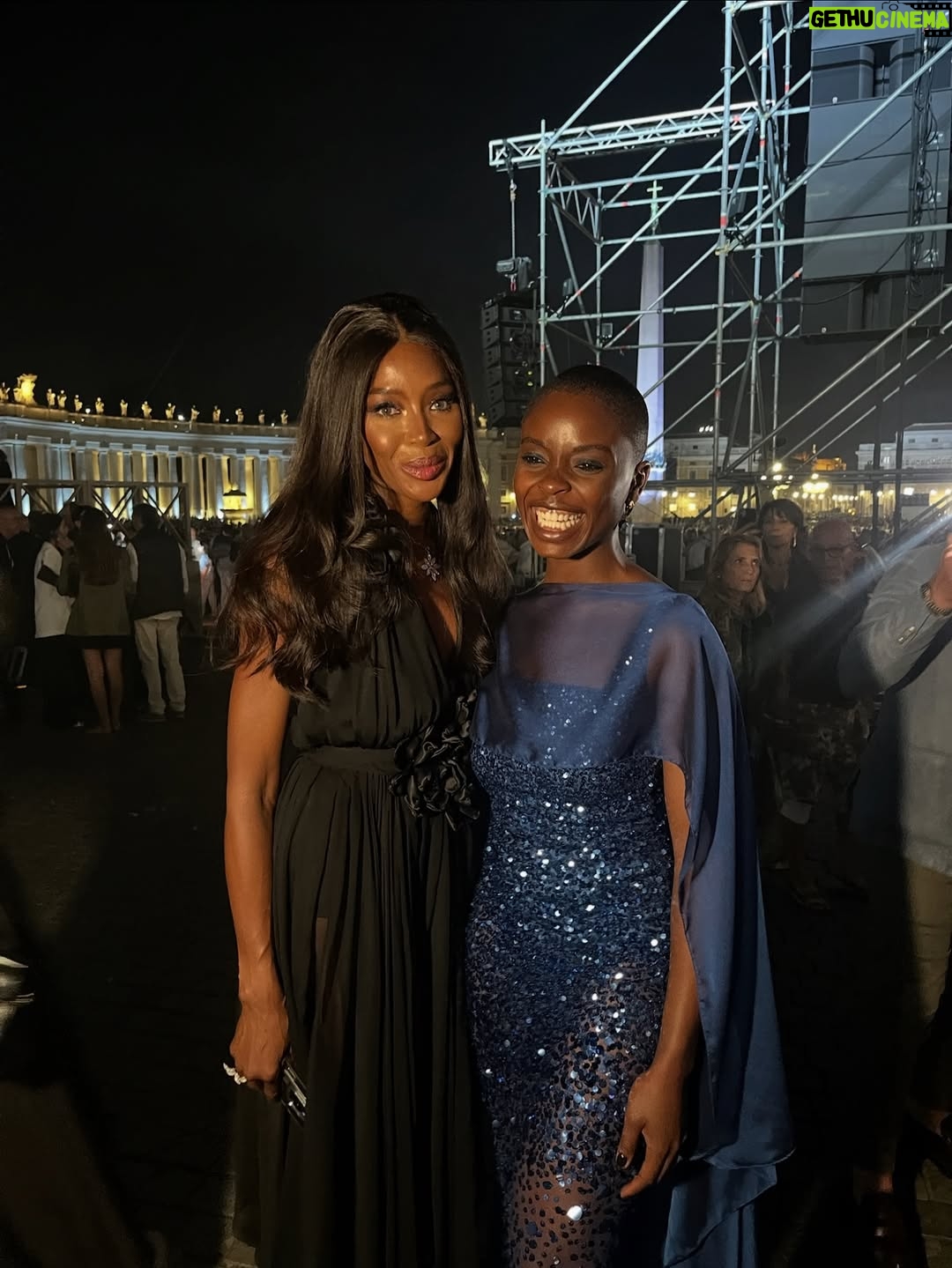 Joy Sunday - 66.2K Likes - Skipped the rest of NYFW so I could...have the night of my life at the Vatican 🇮🇹

Thank you to @pharrell and all the performers of Grace for the World for a beautiful, marvelous night. I’ve never been better at fighting back tears***

Can’t believe I was in the presence of so many childhood idols at once. From Andrea Bocelli, singer of the first song I ever fell in love with, to Jennifer Hudson, dueting with him (😵‍💫), to chatting with #thee diva @naomi 

And so much reverence and gratitude for the honorable Graça Machel, who stood on the stage and called for a Free Palestine, Free Congo, and Free Sudan. 

I was seated behind her for the show, and before the concert started, her friends kept reassuring her, “you’re going to be fine! It’s going to be okay.” I thought maybe she might just have stage fright. To know in that moment she was bracing herself for I’m sure felt like an immense feat is humbling. Grace for the world means every act of bravery we can muster, and Machel was exemplary. 

*** I eventually melted. Andrea and Jennifer, how could you not?!

Thank you to @theledecompany for including me as an esteemed guest! 🩵🩵

styling: @itsmedarrylg wearing @prabalgurung 
hair: @sachamass
