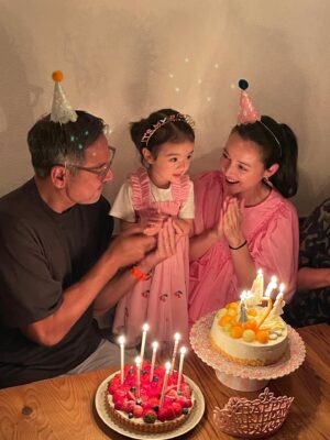 Julie Estelle Instagram - A special day celebrating Brielle🎂🎈🥳
In a blink of an eye you turned 2🥹 You are our little sunshine my baby girl❤️ Happy birthday! Je t’aime😘
