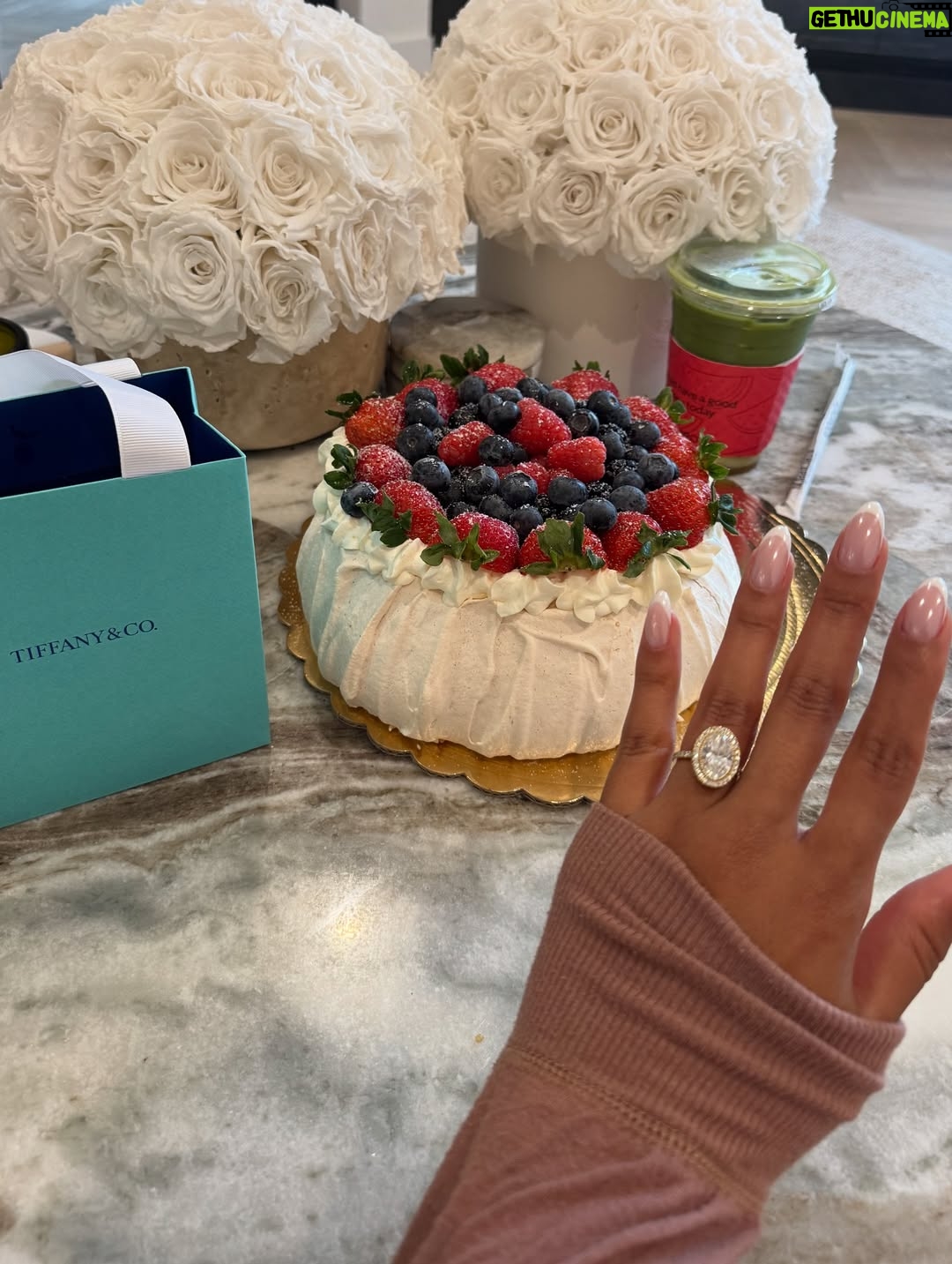 Kamie Crawford - 87.6K Likes - A wish come true 🎂🦂💍🥂 - had such a great week turning 33, I forgot to post about it but here we are 😂🥹🍎