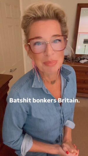 Katie Hopkins Instagram - Batshit Bonkers Britain Wed 15 Oct
What’s going on with the earrings / necklace … are they holding on for dear life?
