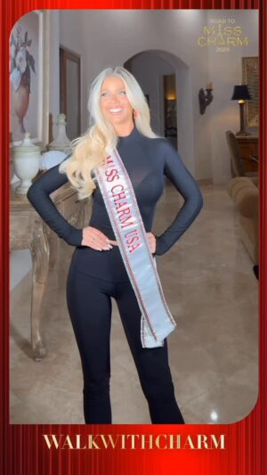 Kaylyn Slevin Instagram - Walk with Miss Charm Usa 2025 @kaylynslevin #misscharm #roadtomisscharm2025